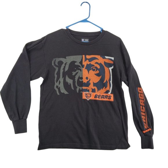 NFL Team Apparel Tops - Chicago Bears Shirt Women's Long Sleeve NFL Team Apparel Black Medium
